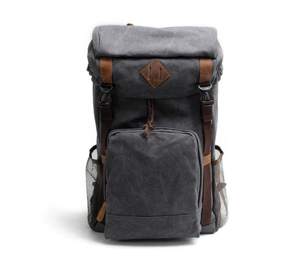 Cool Canvas Mens Retro Large 15‘’ Backpack Travel Backpack Hiking Backpack for M MCCY01291064
