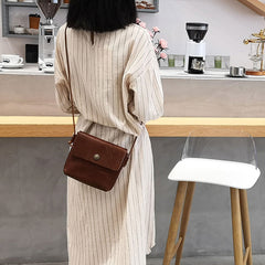 Cute LEATHER WOMEN Small Vintage Crossbody Purse SHOULDER BAG Purse FOR WOMEN