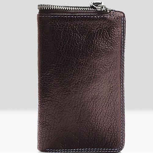 Handmade Mens Cool billfold Leather Wallet Men Small Zipper Wallets Bifold for M DM01461023