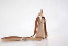 Handmade Womens Leather Saddle Shoulder Bag Purse Crossbody Bag for Women