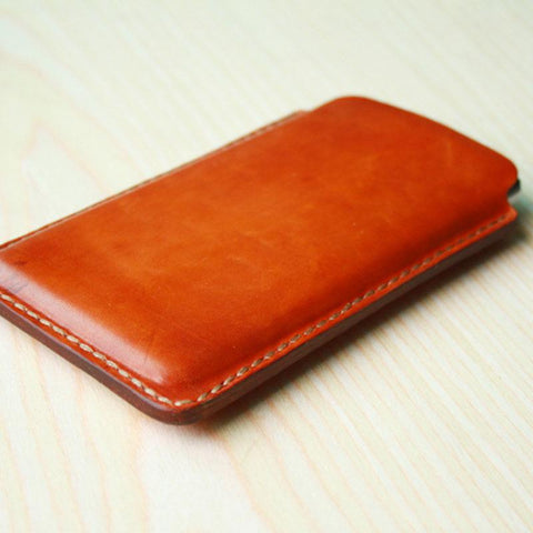 Handmade Mens Leather iPhonex xr plus 6s 7s plus iPhone Case