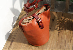 Handmade Leather bag for women leather shoulder bag crossbody bag bucket bag - EverHandmade