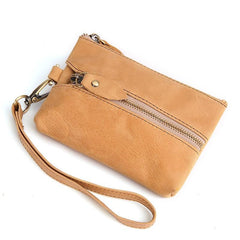 Small Leather Men's Key Wallet Car Key Holder Coin Wallet Change Holder For Men