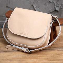 Cute Black LEATHER Flip Side Bag Handmade WOMEN Saddle Phone Crossbody BAG Purse FOR WOMEN