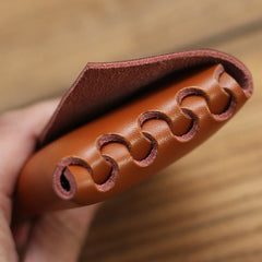 small coin purse Cute Leather Card Holders Brown Women Coin Wallets Handmade Card Wallet For Women
