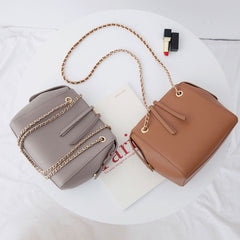 Leather Stylish Womens Handbag Work Purse Chain Shoulder Bag for Women