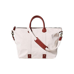 Cool Canvas Leather Mens Tote Bag 15'' Messenger Bags Handbag Canvas Tote Shoulder Bag for Men Women