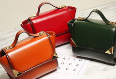 Genuine Leather crossbodybag handbag shoulder bag for women leather bag - EverHandmade