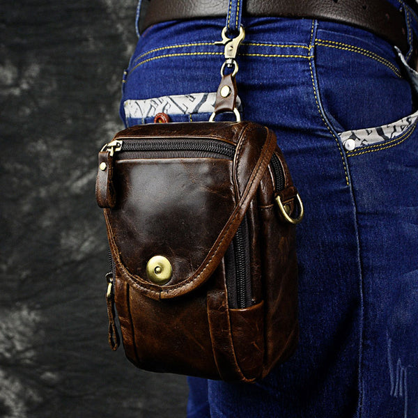 Leather Cell Phone Holster Belt Pouch for Men Waist Bags BELT BAG Shoulder Bag For Men