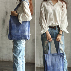 Vintage WOMENs LEATHER Small Handbag Tote Bag Work Tote Shoulder Purse FOR WOMEN