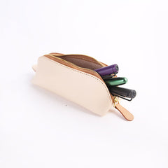 Cute Leather Womens Zipper Makeup Purse Clutch Glasses Case Makeup Holder for Women