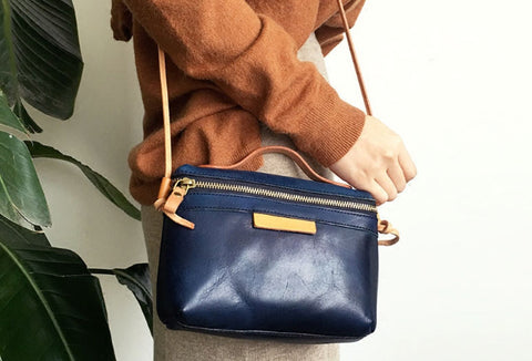 Genuine Leather Cute Handbag Crossbody Bag Shoulder Bag Women Leather Purse