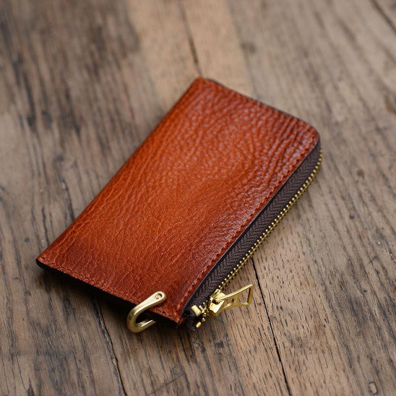 Black Leathers Key Ring Folder Wallet For Men