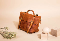 Genuine Leather Handbag Messenger Bag Crossbody Bag Shoulder Bag Purse For Women - EverHandmade