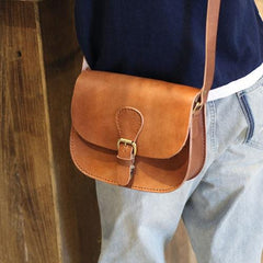 Women's Satchel Purse Brown Leather Satchel Purse - Annie Jewel