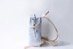 Handmade leather canvas purse backpack bag shoulder bag satchel bag purse women
