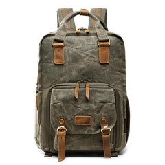 GREEN LARGE CANVAS WATERPROOF MENS CANON Handbag CAMERA BACKPACK NIKON CAMERA BAG DSLR CAMERA BAG FOR Women