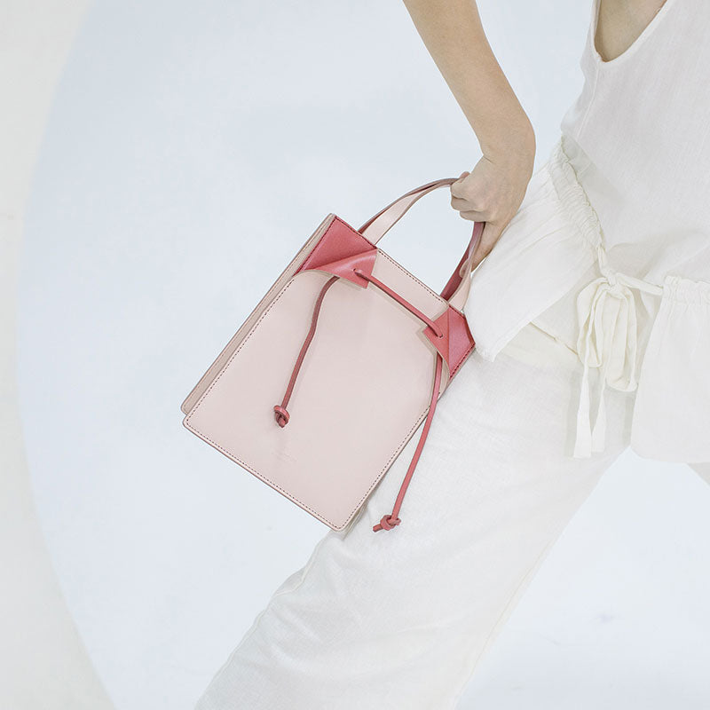 Stylish Pink Leather Womens Handbag Work Bag Purse Shoulder Bag for Women