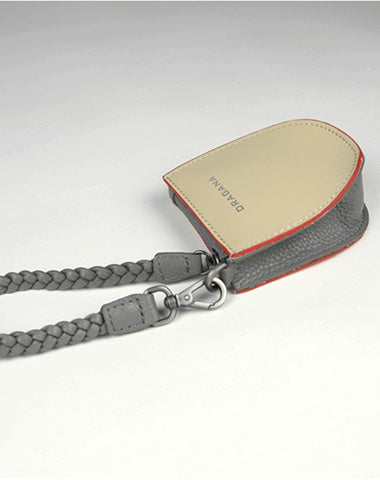 Womens Beige&Coffee Leather Coin Zip Wallet with Leather Chain Leather Zip Wrist NB00891032