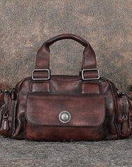 Handmade Leather Womens Vintage Handbag Best Shoulder Bags Vintage Crossbody Purses for Ladies