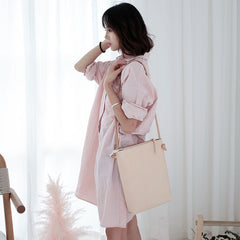 Handmade Leather Beige Womens Tote Crossbody Purse Tote Shoulder Bag for Women