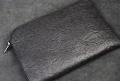 Handmade Genuine Leather Large Clutch Leather Men Phone Pad Zip Clutch Vintage Wallet For Men - EverHandmade
