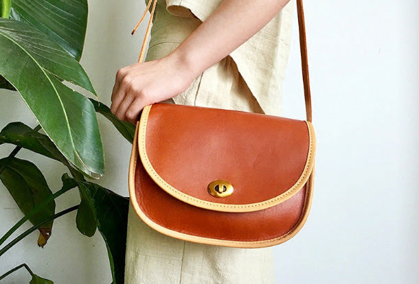 Genuine Leather Cute Crossbody Bag Shoulder Bag Women Girl Fashion Leather Purse
