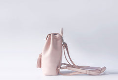 Handmade leather purse backpack beige bag shoulder bag satchel bag purse women - EverHandmade
