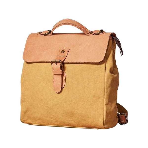 Canvas Leather Mens Womens Backpack Messenger Backpack Satchel Bag Canvas School NXX01982031
