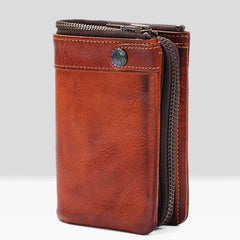 Leather Mens Cool Small Wallet billfold Wallets Bifold for Men