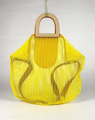 Womens Green Net Polyester Leather Tote Handbag Purse Polyester Tote Shoulder Bag Purse for Ladies