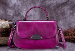 Vintage Leather Handbag Purse Shoulder Bag Crossbody Bag Purse For Women - EverHandmade
