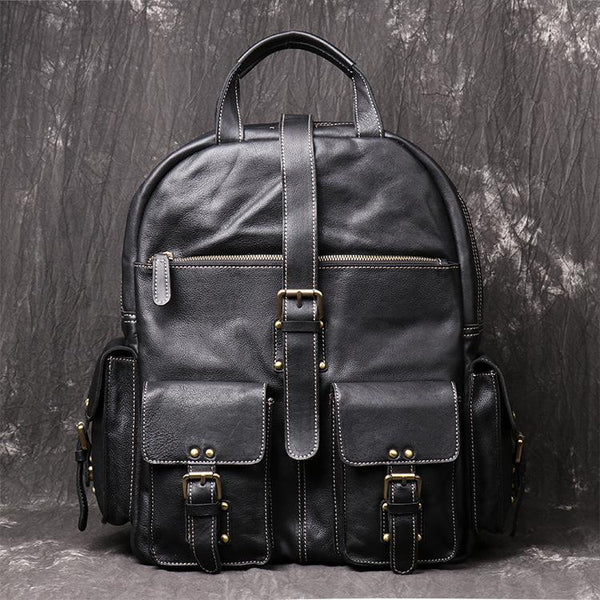 Cool Leather Mens 15inch Computer Bag Satchel Backpacks Travel Backpack Backpack FY04581009