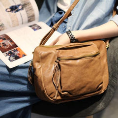 Women's Satchel Purse Zip Shoulder Bag - Annie Jewel