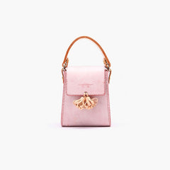 lovely Handmade Leather Womens Mini Purse Makeup Handbags Shoulder Bags for Women