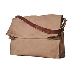 Canvas Mens 14 inches Side Bags Canvas Satchel Messenger Bags Canvas Travel Courier Bag for Men