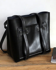 Brown LEATHER WOMEN Tote BAGs Handmade Strap Cute Shopper Tote Purses FOR WOMEN