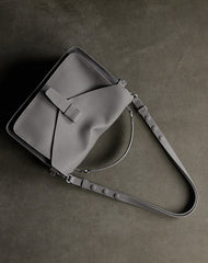 Cute Gray Mini Leather Womens Satchel Handbag Small Satchel Shoulder Bag Small Satchel Bag for Women