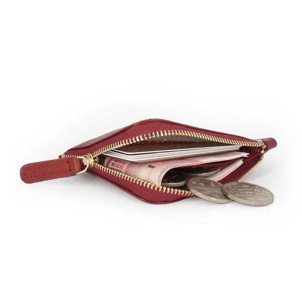 Leather Mens Zipper Small Wallet Wristlet Wallet Clutch Wallet Small Wallet for SEP00681061