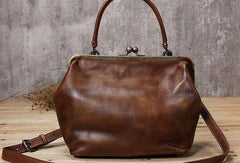 Handmade Leather handbag purse shoulder bag for women leather shopper bag - EverHandmade