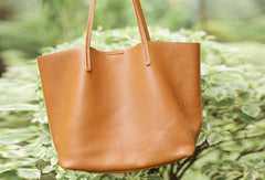 Handmade Leather Handbag Tote Bag Shopper Bag Shoulder Bag Purse For Women