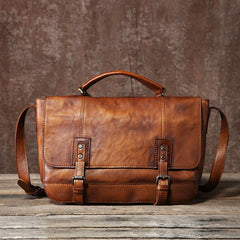Handmade Leather Mens Cool Shoulder Bag Messenger Bag for men