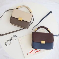 Stylish Leather Womens Small Handbag Work Purse Shoulder Bag for Women