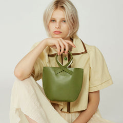 Cute Leather Green Womens Mini Chain Purse Handbag Chain Shoulder Bag for Women