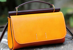 Handmade Leather Vintage Small Shoulder Bag purse crossbody bag for women - EverHandmade