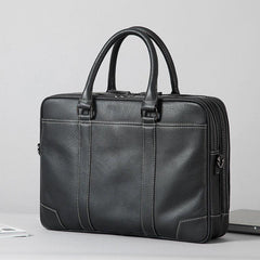 Handmade Leather Mens Cool Messenger Bag Work Bag Business Bag Briefcase Bag for men