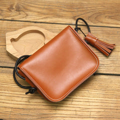 Cute LEATHER WOMEN Mini SHOULDER BAG Tassels Small Crossbody Purses FOR WOMEN