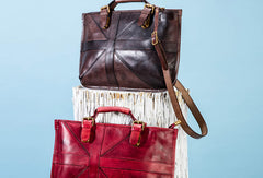 Handmade Handbag Briefcase Purse Leather Crossbody Bag Purse Shoulder Bag for Women - EverHandmade