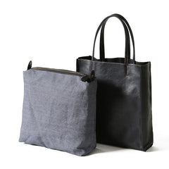 Handmade Leather Mens Tote Bag Cool Tote Bag Handbag Shoulder Bag for men