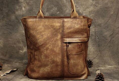 Handmade Leather handbag tote purse shoulder bag for women leather shopper bag - EverHandmade